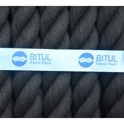 Katoen touw- zwart 30mm