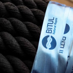 Katoen touw- zwart 30mm